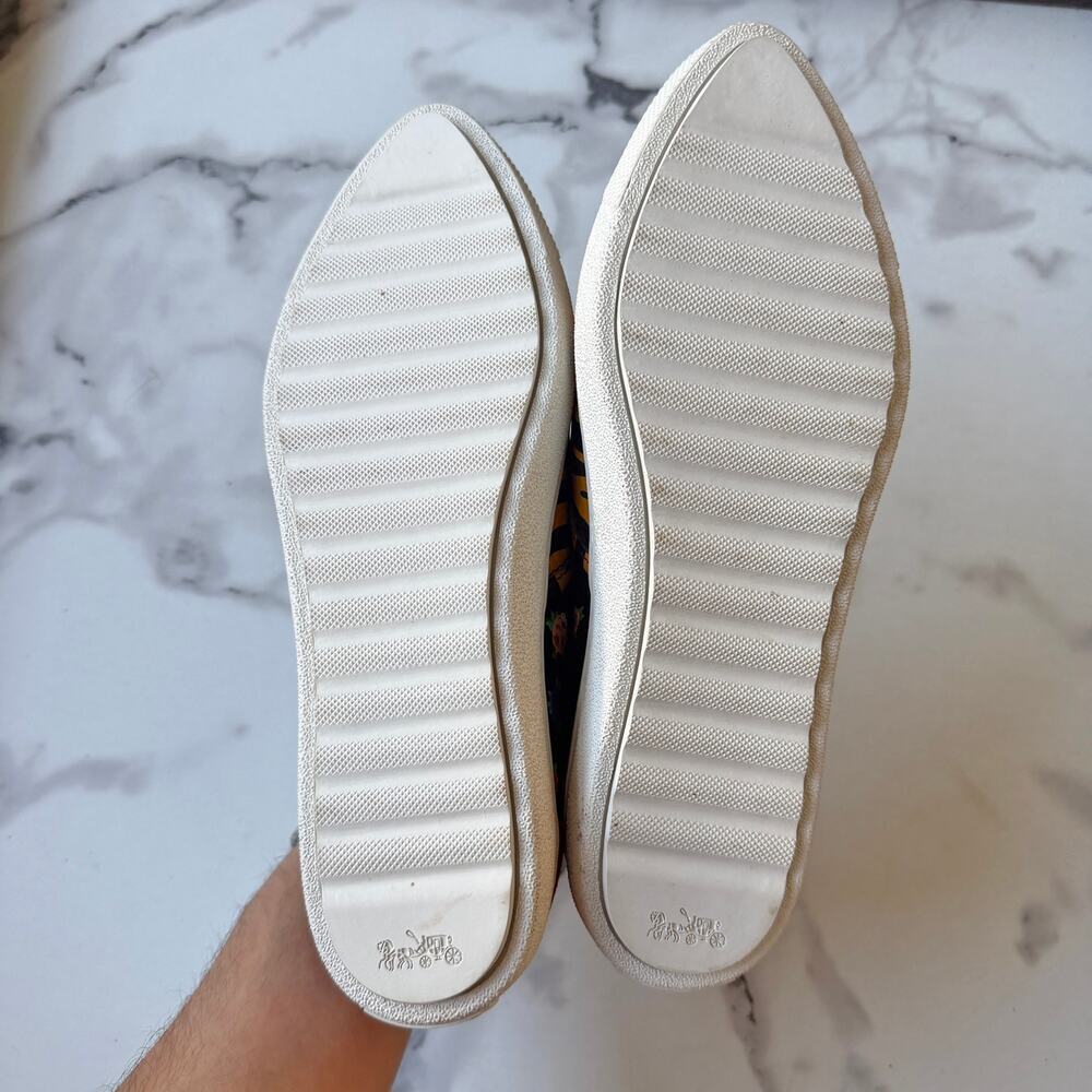 Coach C103 Tiger Floral Leather Slip On Sneakers Size 6 - Picture 8 of 8